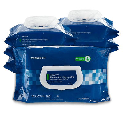 StayDry® Disposable Washcloths with Aloe - Hope Health Supply