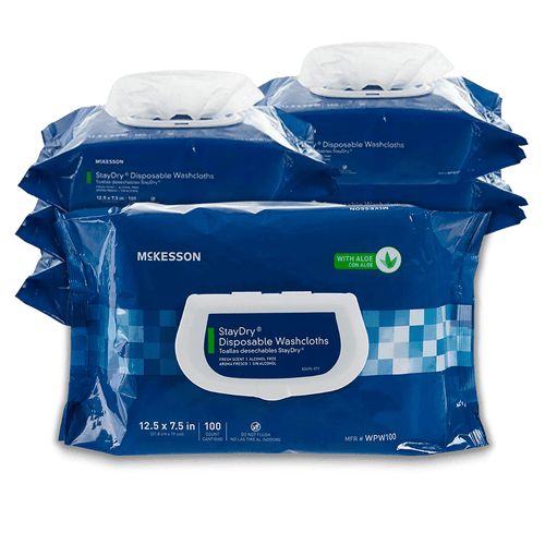 StayDry® Disposable Washcloths with Aloe - Hope Health Supply